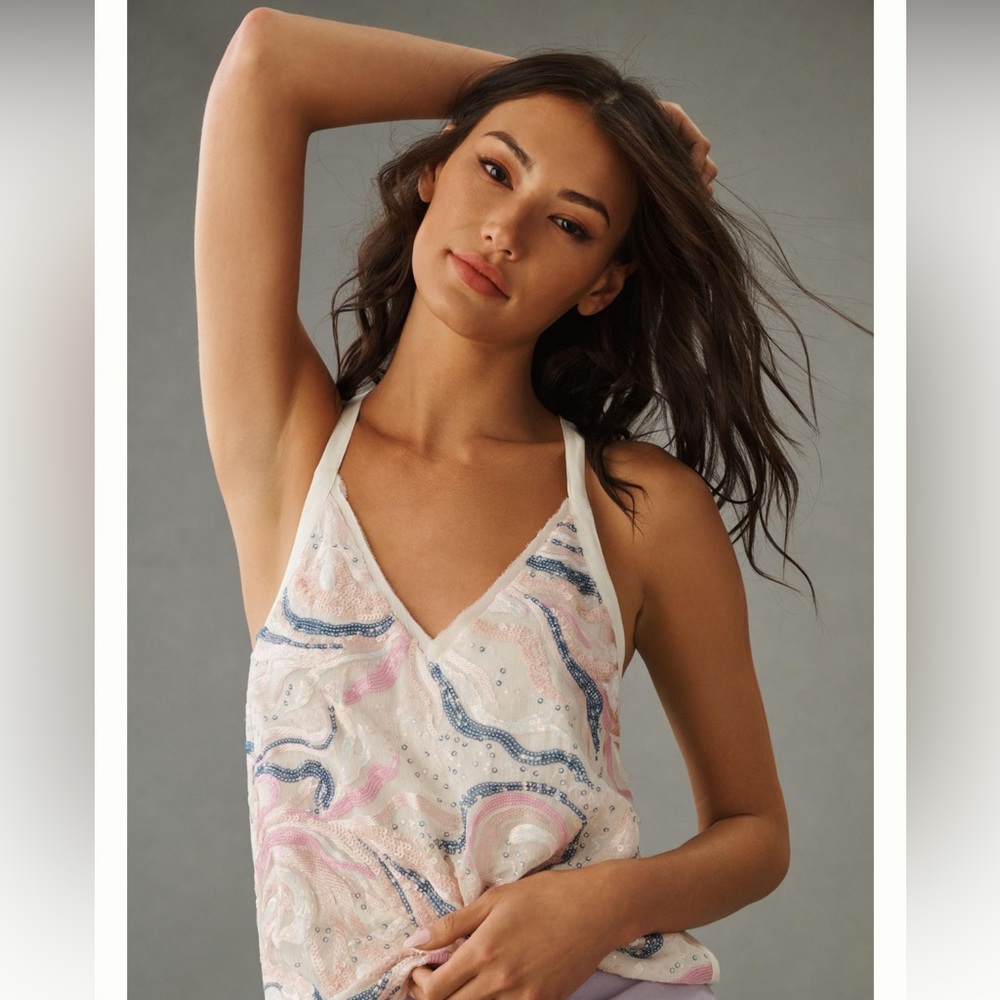 TINY sequin tank- size XS